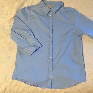 Lands End 3/4 sleeve stretch shirt. Size 16